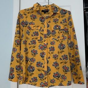 Banana Republic Factory Floral Long Sleeved Top